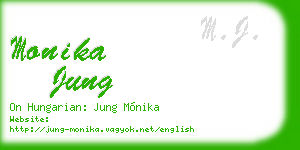 monika jung business card